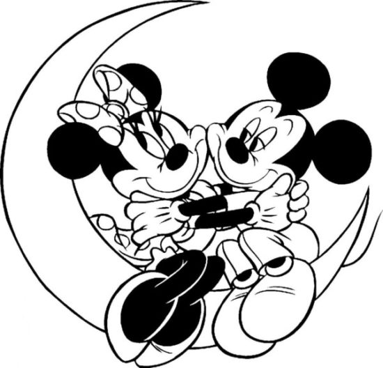 Mickey y Minnie para colorear (10)