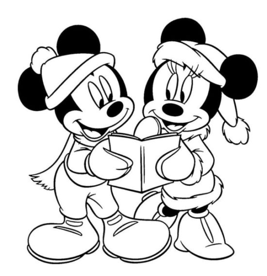 Mickey y Minnie para colorear (8)