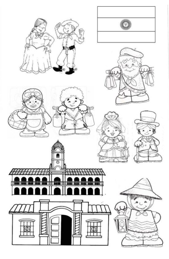25 de mayo dibujos para niños  colorear (25)
