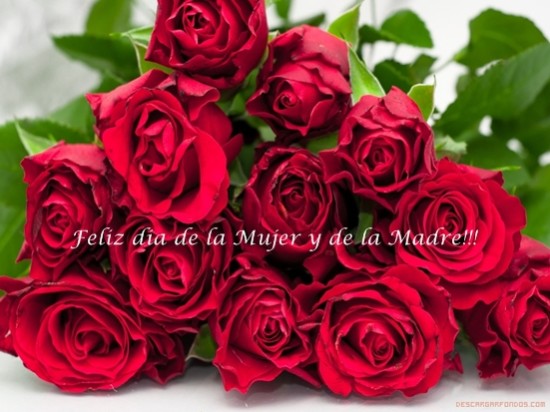 Imágenes con Flores Felíz Día de la Mujer para enviar (2)