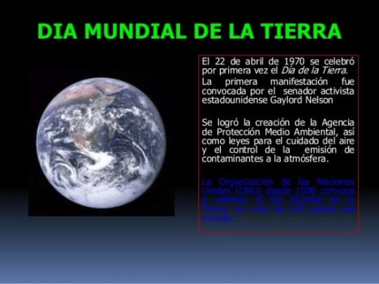 Información Día de la Tierra  (2)