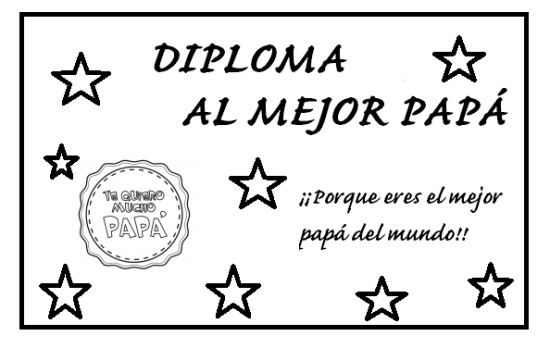 carteles y diplomas Dia del Padre para Colorear (1)