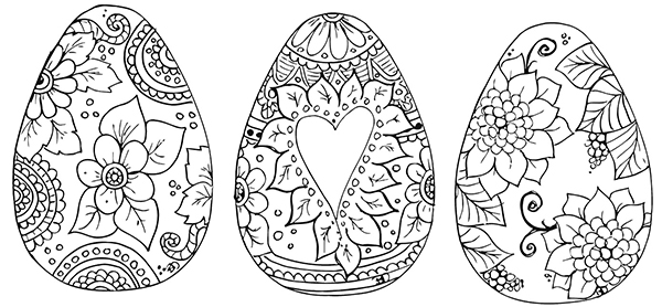 Originales Huevos Y Conejos De Pascua Para Imprimir Y Colorear El