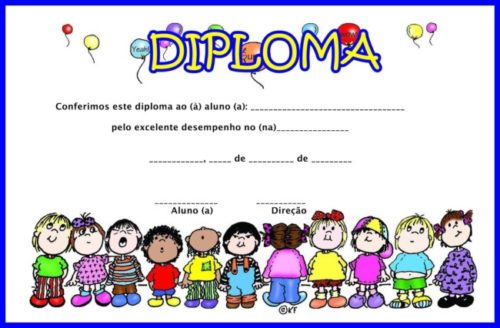 Diplomas Escolares Infantiles Para Ninos Para Imprimir Y Descargar