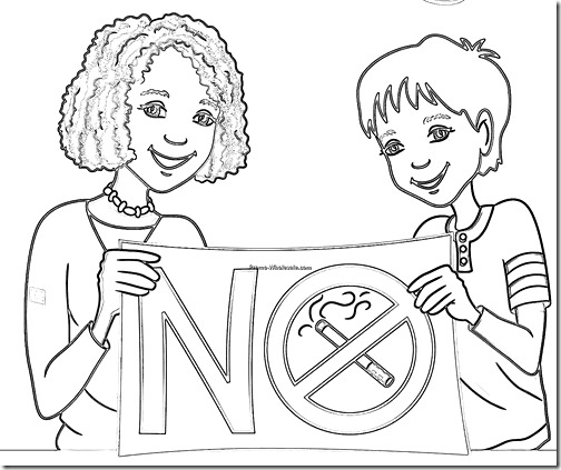 dibujos dia sin tabaco para niños (7)