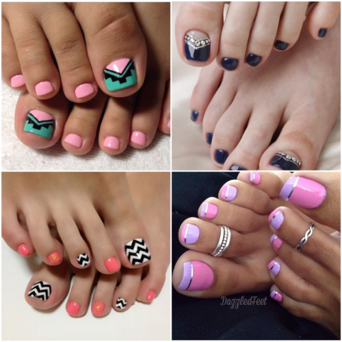 Imágenes de uñas decoradas para pies con hermosos diseños | Información imágenes