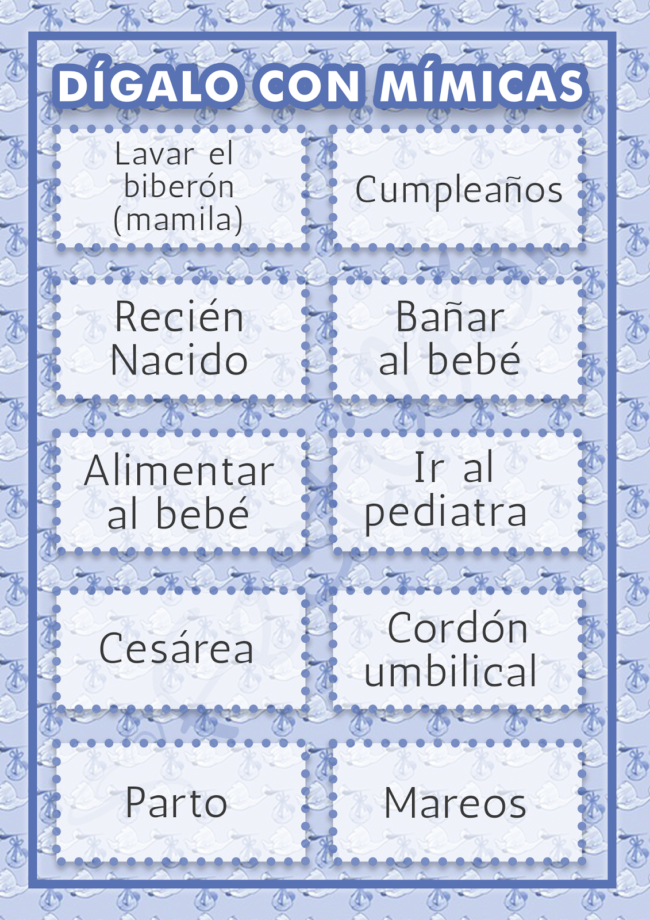 Imagenes Con Juegos Invitaciones Recuerdos Y Adornos Para Baby