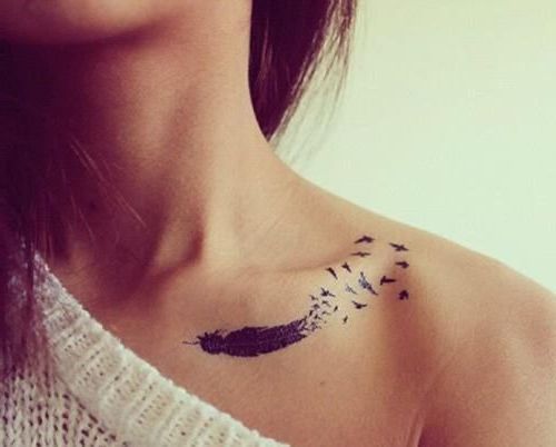 Gruñido manguera blusa Tatuajes de plumas para mujeres [67 imágenes] | Información imágenes