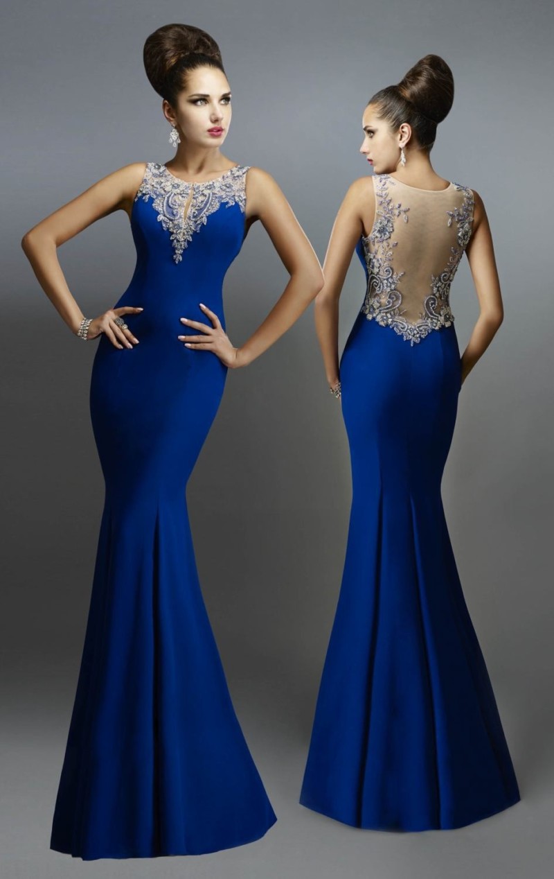 Vestidos Modernos De Color Azul Rey - Vestidos de Moda