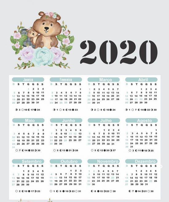 Calendarios 2020 Para Niños Para Descargar E Imprimir Información Imágenes 9898