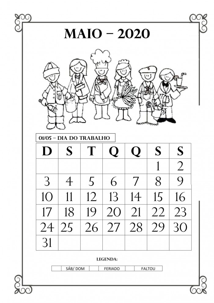 Calendarios 2020 para niños (Para descargar e imprimir) | Información