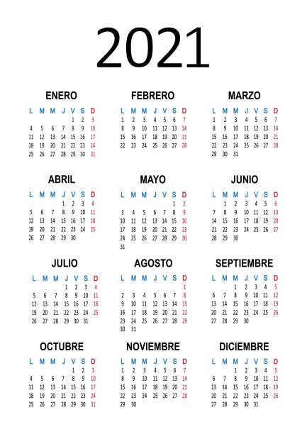 Calendario 2021 para imprimir (Anual y Mensual ...